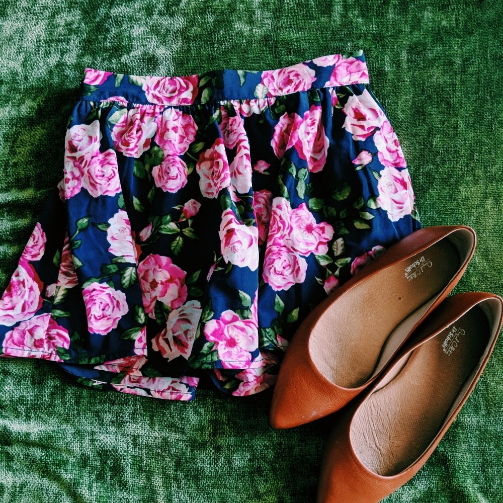 Floral skort
